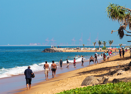 Beach in Colombo, Sri Lanka