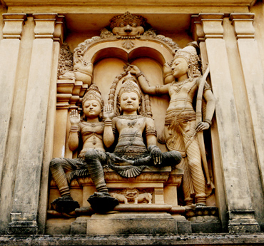 Buddhist temple in Colombo, Sri Lanka