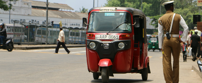 Tuk Tuks (taxis) in Colombo Sri Lanka
