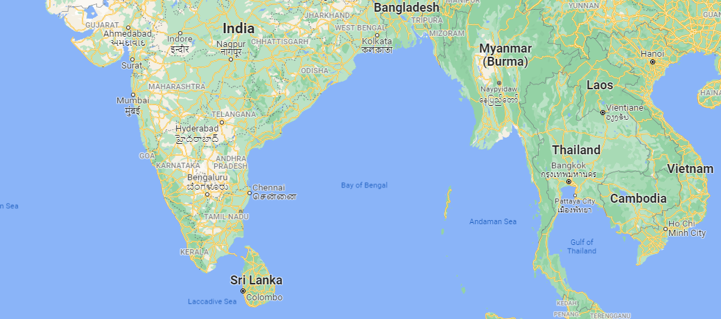 Location Map of Colombo Sri Lanka